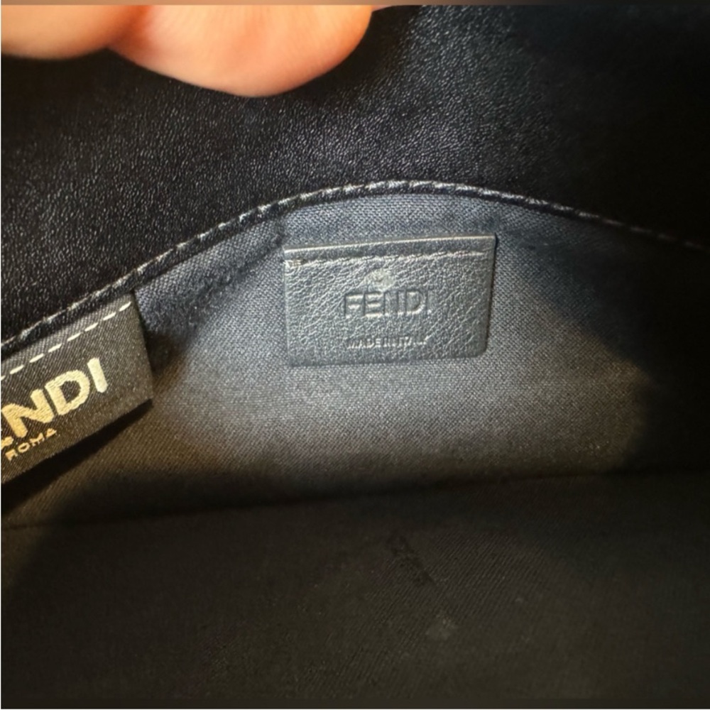 Fendi Fun Fair Black/Multicolor Studded Crossbody Logo WOC - Picture 12 of 16